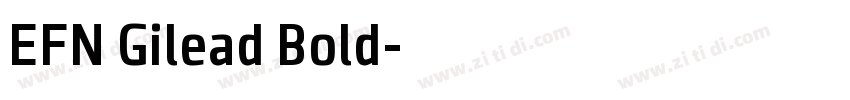 EFN Gilead Bold字体转换